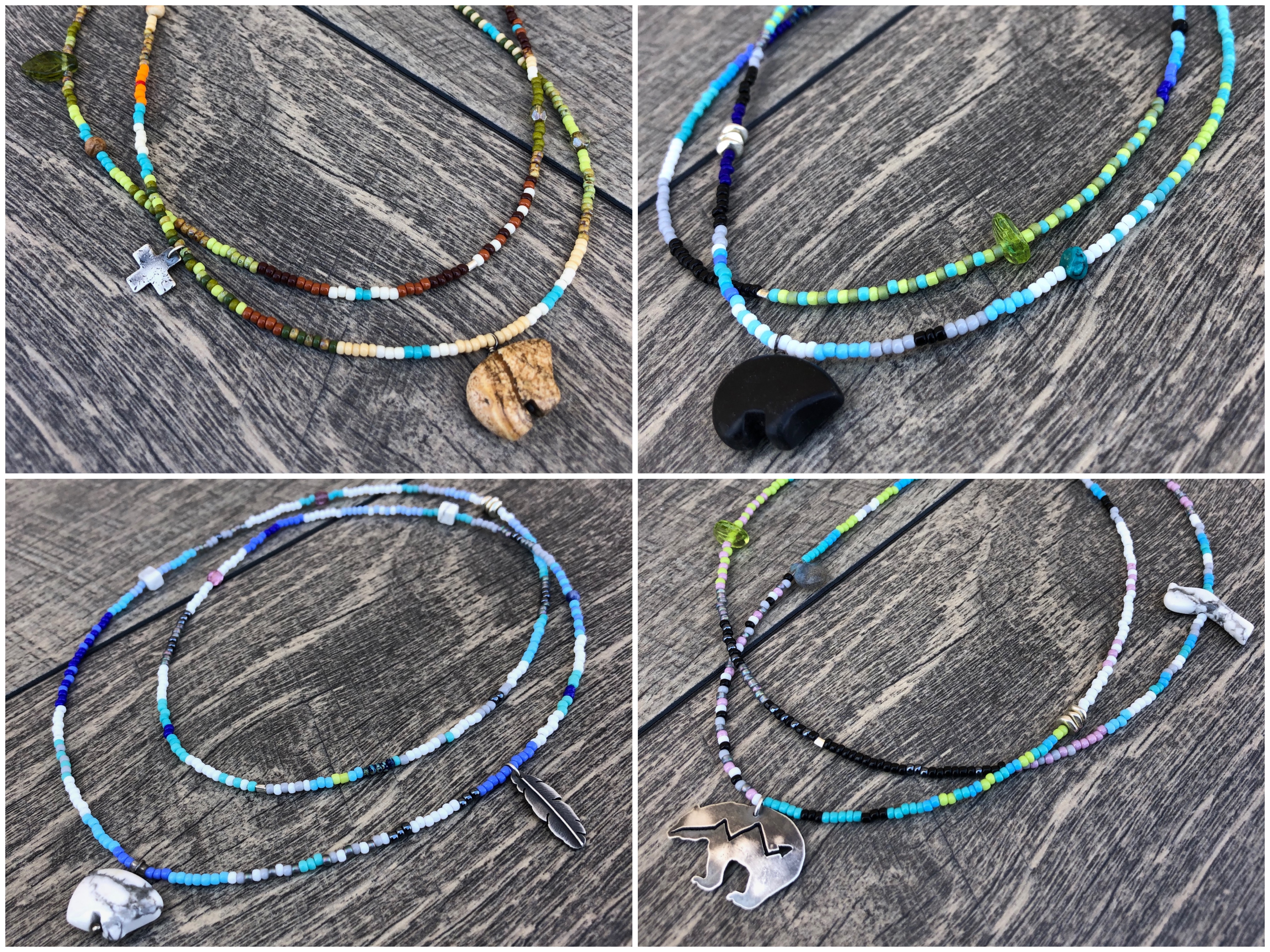 Bead Strands with Bear Fetish